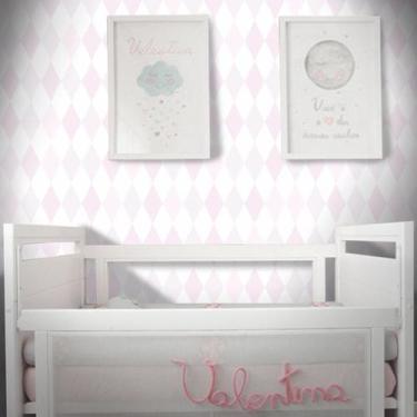 Imagem de Papel de Parede Losango Clear - Várias Cores - TACOLADO PAPEL DE PARED