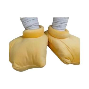 Imagem de Pijama De Casal De Desenho Animado Fofo Com Capuz De Coral Fleece, Rou