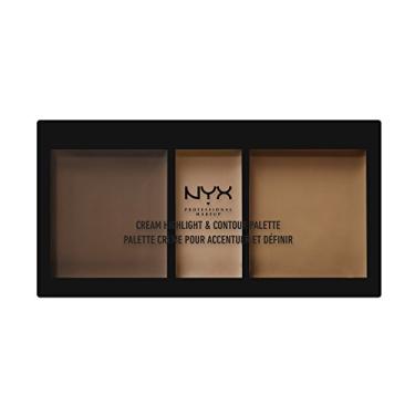 Imagem de Paleta NYX PROFESSIONAL MAKEUP Cream Highlight & Contour, Deep, 0,38 Onça (CHCP03)