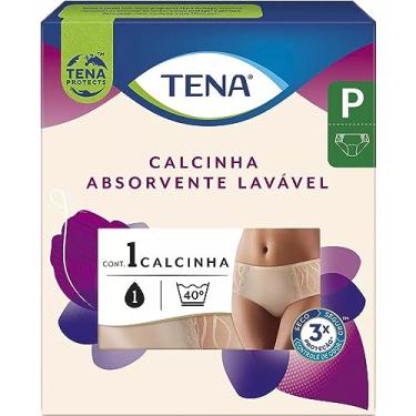 Imagem de Tena Calcinha Lavável, Calcinha Absorvente para Incontinência Urinária, Nude - P