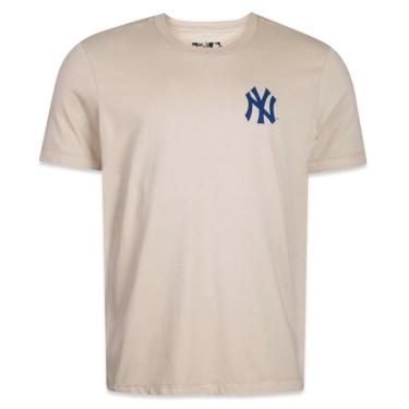 Imagem de Camiseta New Era New York Yankees Minimal Label Bege