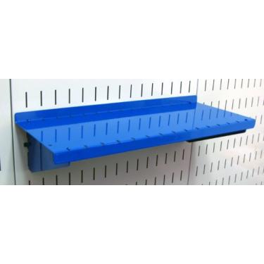 Imagem de Wall Control Prateleira de 15 cm de profundidade para montagem de prateleira Pegboard e placa de ferramentas ranhurada - Azul