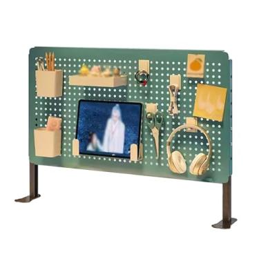 Imagem de Painel Porta-Ferramentas Pegboard de armazenamento de mesa de estudo, minimalista, armazenamento de mesa para pequenos itenspegboard de metal (Color : Blue, Size : Medium-large)
