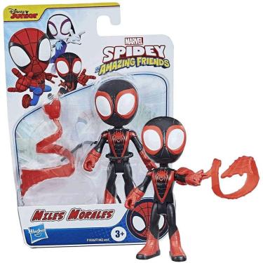 Imagem de Figura Miles Morales Marvel Spidey Friend + Acessório Hasbro