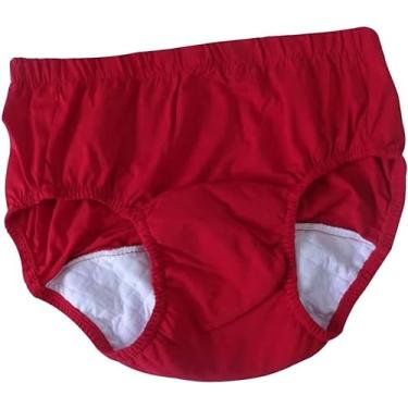 Imagem de Cuecas fralda de pano para adultos à prova de vazamentos, incontinência urinária moderada feminina calcinha para incontinência para idosos fácil de colocar e tirar para necessidades especiai