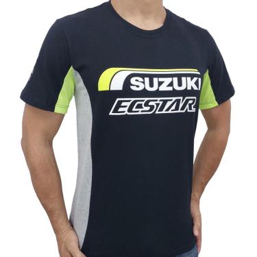 Imagem de Camiseta Masculina Suzuki Ecstar Moto GP Preta - 262-Masculino