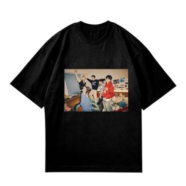 Imagem de Camiseta Txt Dream Week-5th K-pop 2024, camisetas soltas unissex com suporte de pôster impresso, camiseta de algodão Merch, C Preto, M