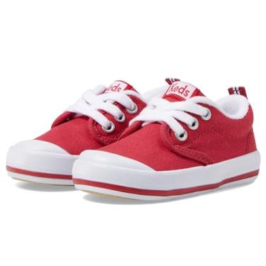Imagem de Keds Tênis feminino Graham (infantil), Vermelho, 4 Wide Little Kid