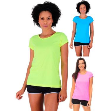 Imagem de Kit 3 Camiseta Babylook MXD Conceito Lisa Sem Estampa Slim Multicolorida-Masculino