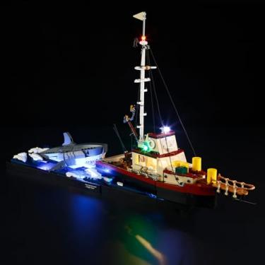 Imagem de MENZAVA LED Light Set Compatible with 21350 Jaws Ideas Building Blocks Model - Model Set NOT Included