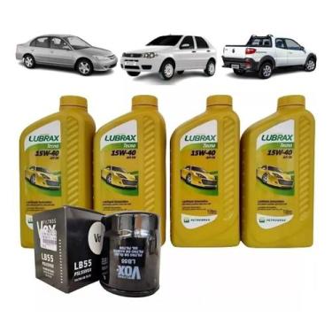 Imagem de Kit Troca Óleo Motor Lubrax Tecno 15w40 + Filtro Palio Fire - Girar Ro
