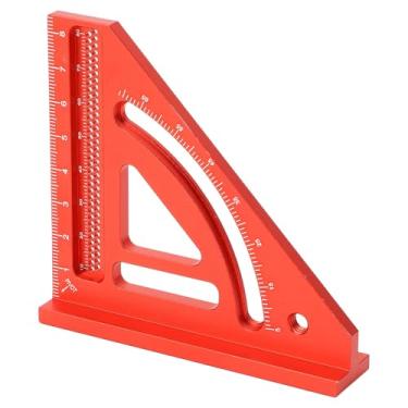 Imagem de Régua Triangular de Alumínio para Carpintaria, Ferramenta Pequena Compacta e Precisa para Carpinteiros