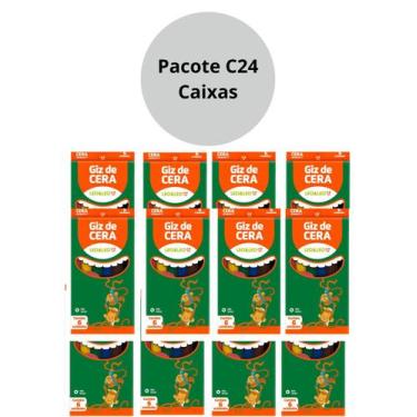 Imagem de 24 Pacote Giz De Cera Mini 6 Cores Leo leo - leonora