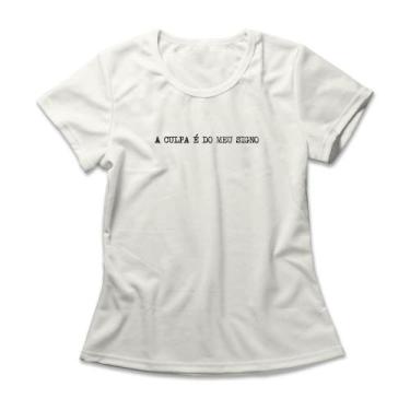 Imagem de Camiseta Feminina A Culpa É Do Meu Signo - Studio Geek, G, Off white