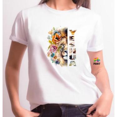 Imagem de Camiseta Adulto Leão de Judá  Est.Adam 3 - Religioso  Zlprint , M