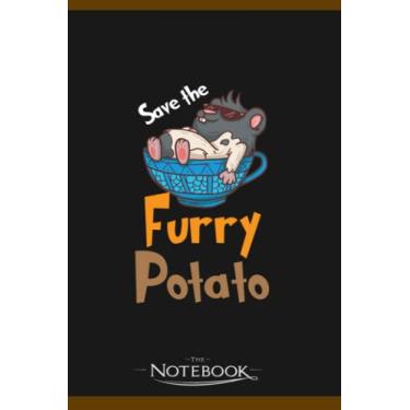 Imagem de Cute Furry Potato Furbaby Gift For Guinea Pig Lovers 2 Notebook: Wide Ruled Lined Journal Planner, Diary, Notebook| 120 pages 6x9 inches