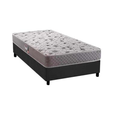 Imagem de Colchão Herval Espuma Black 20 DF+Box Gray 88x188
