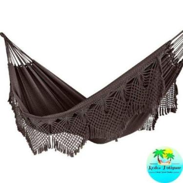 Imagem de Rede de descanso dormir casal luxo Reforçada suportar 300kg algodão gi