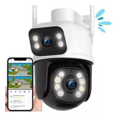 Imagem de Câmera de Segurança A28b com Visão Dupla 5G 3+3MP e Suporte para Icsee