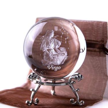 Imagem de Peso de Papel Cristal 3D Virgo - Escultura Interna HDCRYSTALGIFTS