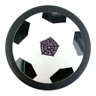 Imagem de Bola Flutuante com Luz Flat Ball Disco Flutuante Futebol Air Power Hoverball Resistente E Divertida Para Brincar Dentro De Casa e Apartamento Bate Volta Air Soccer Proteção Em Borracha