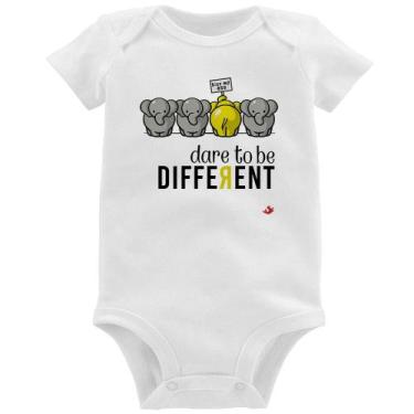 Imagem de Body Bebê Dare to be different - Foca na Moda, Branco, M