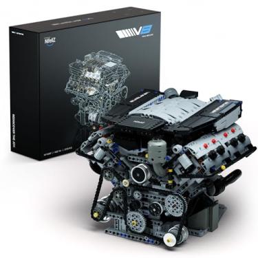 Imagem de Nifeliz Conjunto de construção de motor V8, modelo avançado exclusivo de motor de colecionador, brinquedo de experimento de ciência física para adultos, decoração de casa ou escritório (2725 peças,