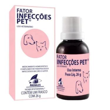 Imagem de Medicamento Homeopático - Fator Infecções Pet - Arenales 26g
