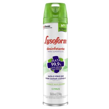 Imagem de Desinfetante Aerossol Lysoform Citrus 360ml