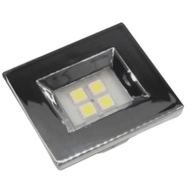 Imagem de Luminária Led Nuze Embutir Retangular 1,2W Cromado