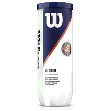 Imagem de Bola de Tenis Wilson Roland Garros All Court Tubo com 03 Unidades