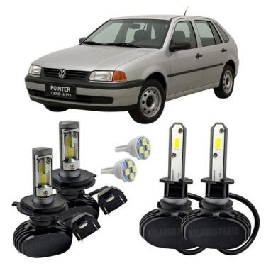 Imagem de Kit Ultra Led Farol Alto Baixo H4 E Milha H3 Pointer Todos - Autovex