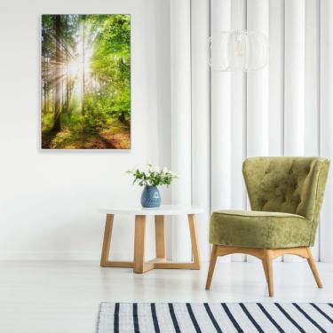 Imagem de Quadro árvore Verde 1 80x120 Cm Vidro Impresso