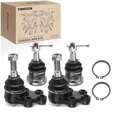 Imagem de A-Premium Conjunto de 4, kit de juntas esféricas dianteiras superiores e inferiores, compatível com Chevrolet Silverado 1500 1999-2006, Silverado 1500 Classic 2007, GMC Sierra 1500 1999-2006, Sierra 1500 Classic 2007, RWD