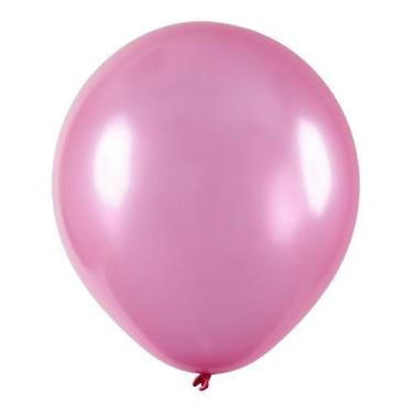 Imagem de Balão de Festa Redondo Profissional Látex Metal - Rosa - Art-Latex - R