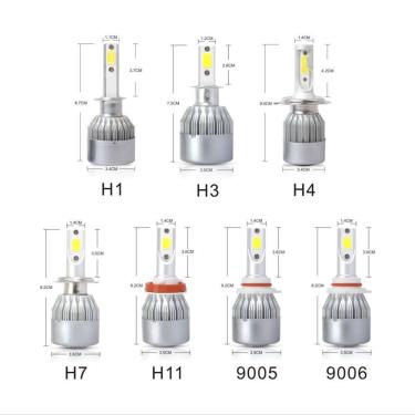 Imagem de Par Super Led Mini 20000lumens H1 H3 H7 H4 H11 Hb4 Hb3 6500k