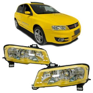 Imagem de Farol Dianteiro Stilo 2008 A 2012 Máscara Amarela - Automotive Imports