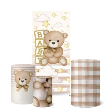 Imagem de Trio Capas Cilindro Painel Lateral 0,9x2,20m Chá de Bebê - Fadrix, K5C