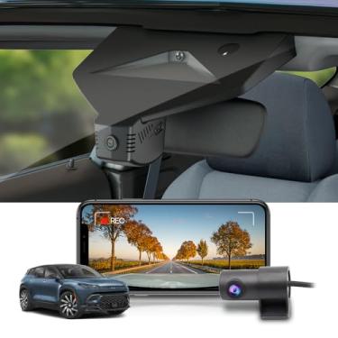 Imagem de Fitcamx Câmera de painel frontal 2K + traseira 1080p adequada para Fisker Ocean Sport Ultra Extreme 2023 2024, estilo de fábrica OEM, vídeo HD duplo, gravação em loop, WiFi e aplicativo, sensor de