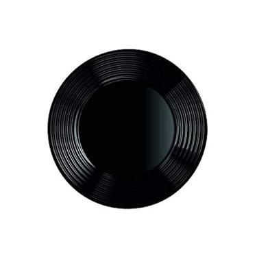 Imagem de Prato Raso de Vidro Opalino Harena Black 27cm - Lyor