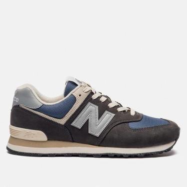 Imagem de Tênis New Balance 574 V2 Unissex, Preto, Chumbo, 38