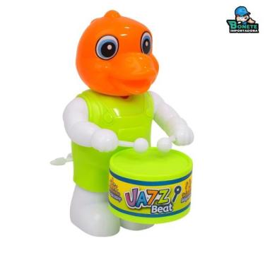 Imagem de Brinquedo Infantil Animal Baterista Jazz Beat Mecânico - Toy King, Ver