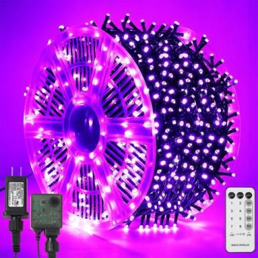 Imagem de Luzes de corda LED de Halloween WATERGLIDE 1000 roxas 328 pés