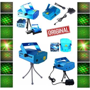 Imagem de Mini Laser Projetor Holográfico Luzes Efeitos 3D Strobo Festas Balada 
