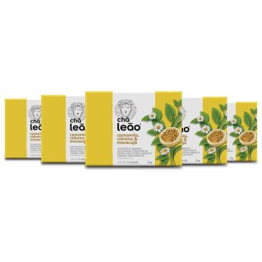 Imagem de Chá Leão Camomila Cidreira E Maracujá Kit 5 Caixas
