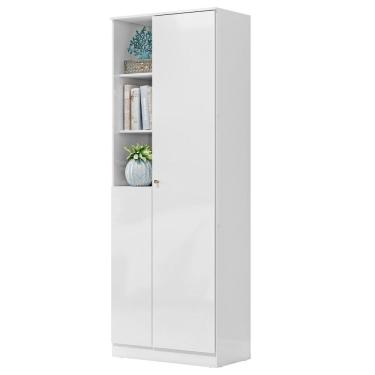 Imagem de Armario Multiuso 181 cm MDP 2 Portas LIN MU001 Branco MXM