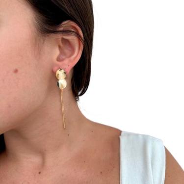 Imagem de Brinco Festa Feminino Delicado Luxo Argola Franja Dangle - anjo da mam