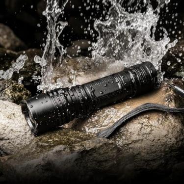 Imagem de Lanternas de LED de alto lúmens, lanterna pequena, impermeável, foco ajustável, luz de flash para atividades ao ar livre, emergência, acessórios táticos e de acampamento