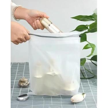 Imagem de 10 sacos de sapato com cordão para viagem sacos de plástico para sapatos com cordões de algodão duplos organizadores de roupas grandes para embalagem de presente, Preto, Simples