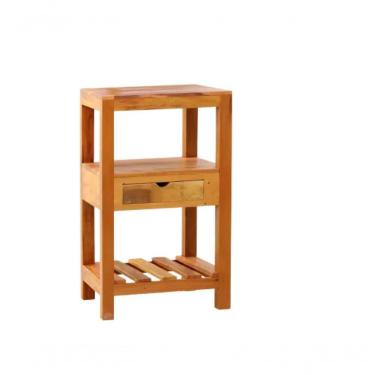 Imagem de Aparador Ilha 50 Cm Madeira Maciça Natural